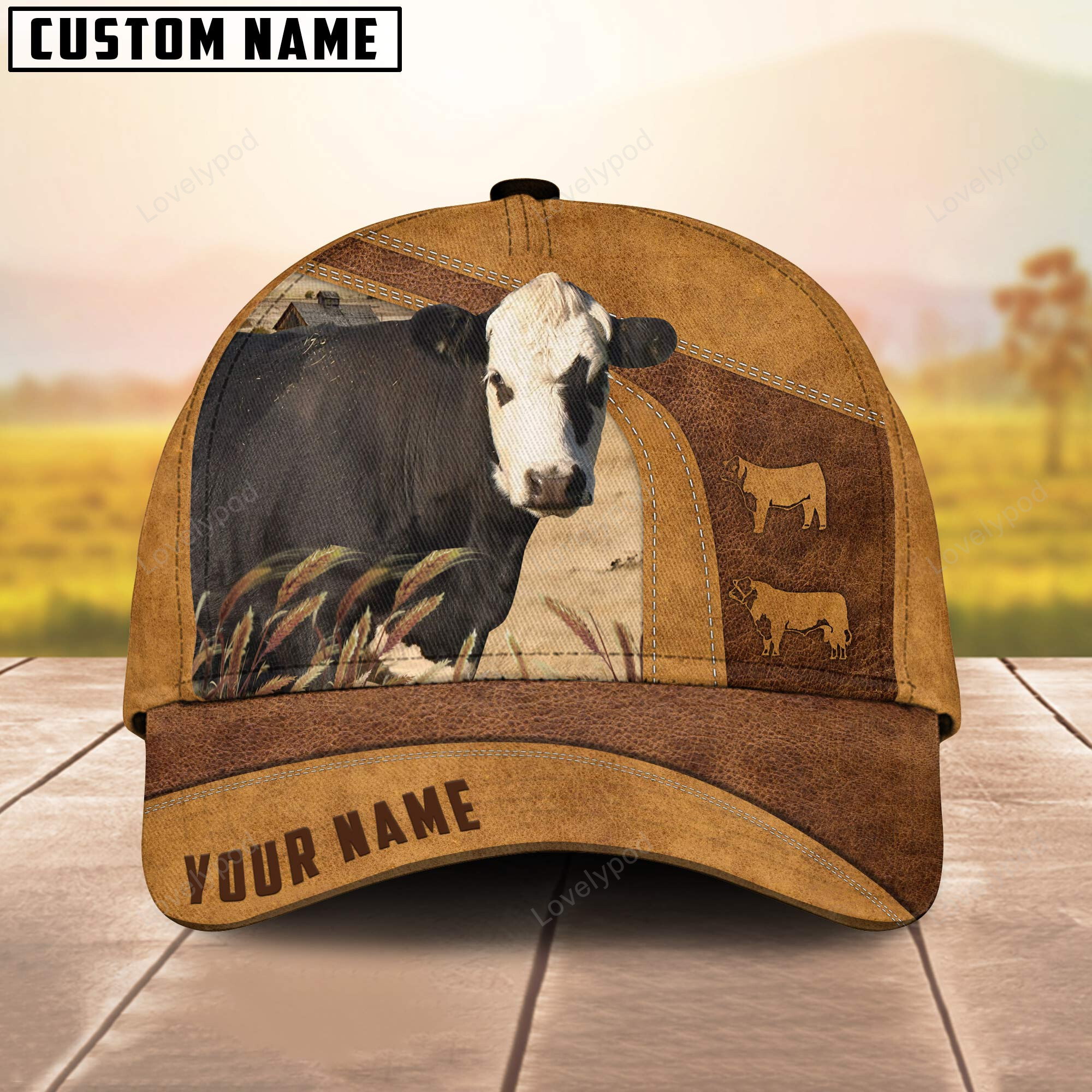 Custom Name Black Hereford Cap, Cattle Hat, Farm Baseball Hat, Cap Hat For Farmer Farm Lover Trucker Hats Custom Hats Gifts For Men & Women