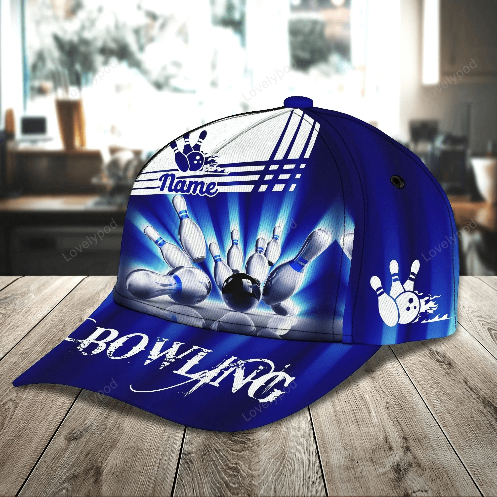 Custom Name Bowling Cap Hat For Men Women, Bowling Team Classic Cap Hat, Bowler Gift Trucker Hats Custom Hats Gifts For Men & Women