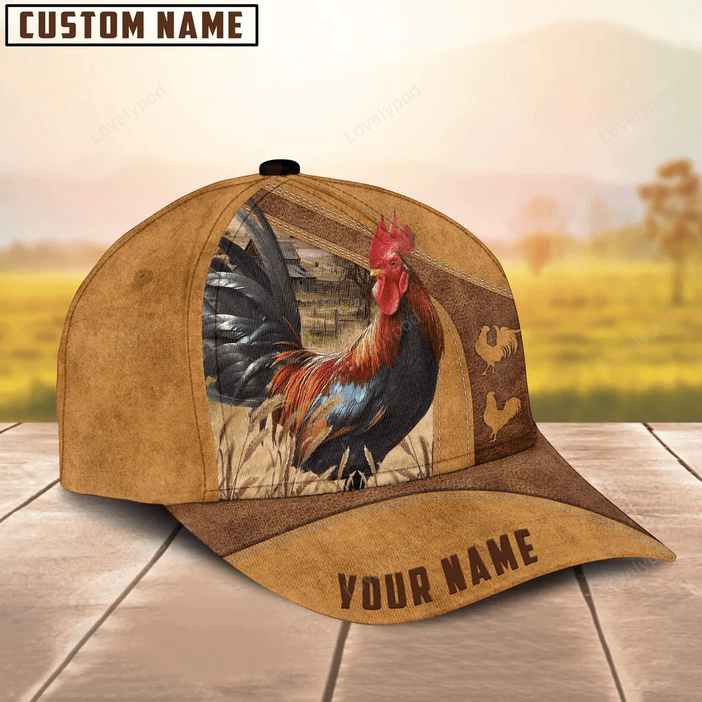 Custom Name Chicken Cap, Baseball Hat For Farmer, Gift for Chicken lover Trucker Hats Custom Hats Gifts For Men & Women