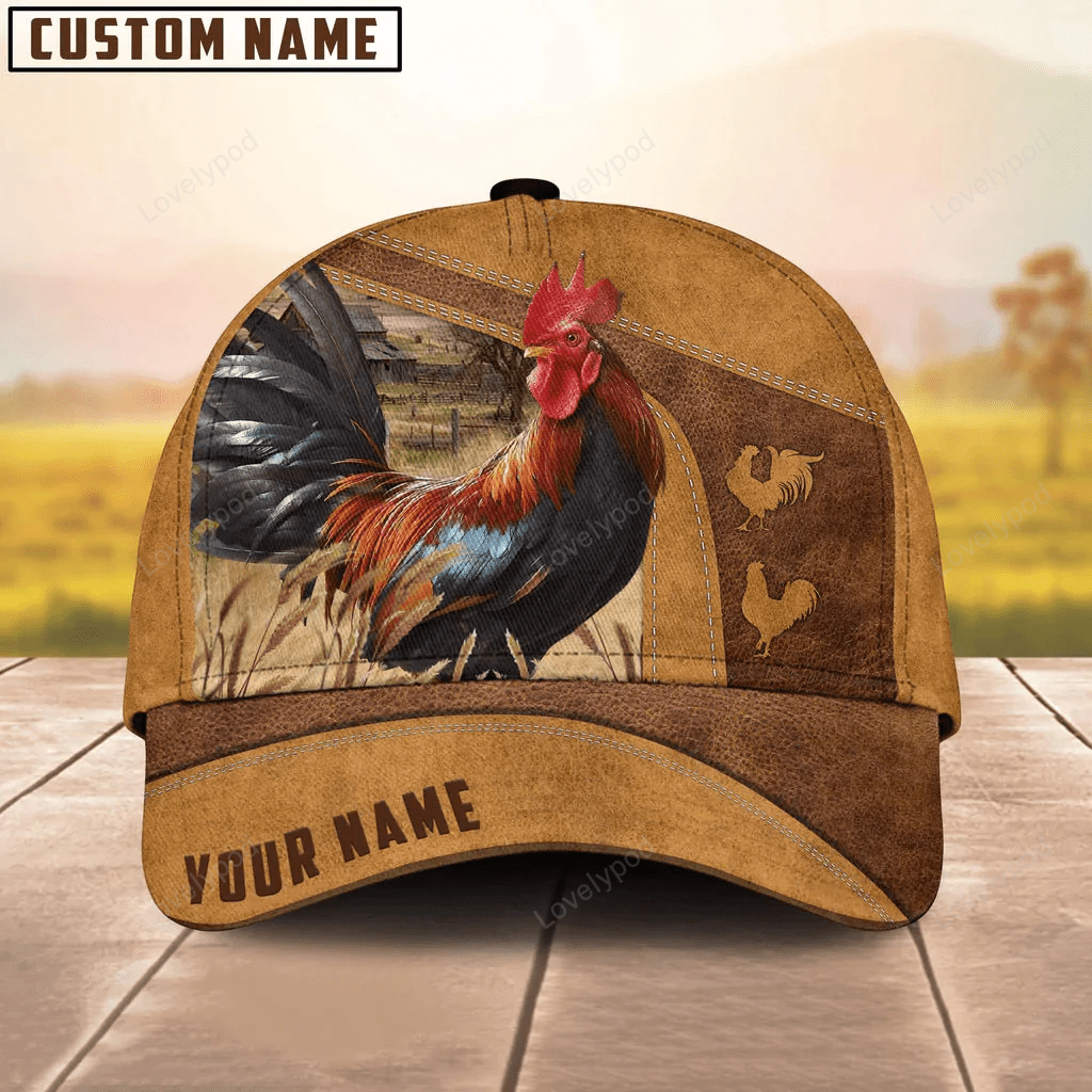 Custom Name Chicken Cap, Baseball Hat For Farmer, Gift for Chicken lover Trucker Hats Custom Hats Gifts For Men & Women