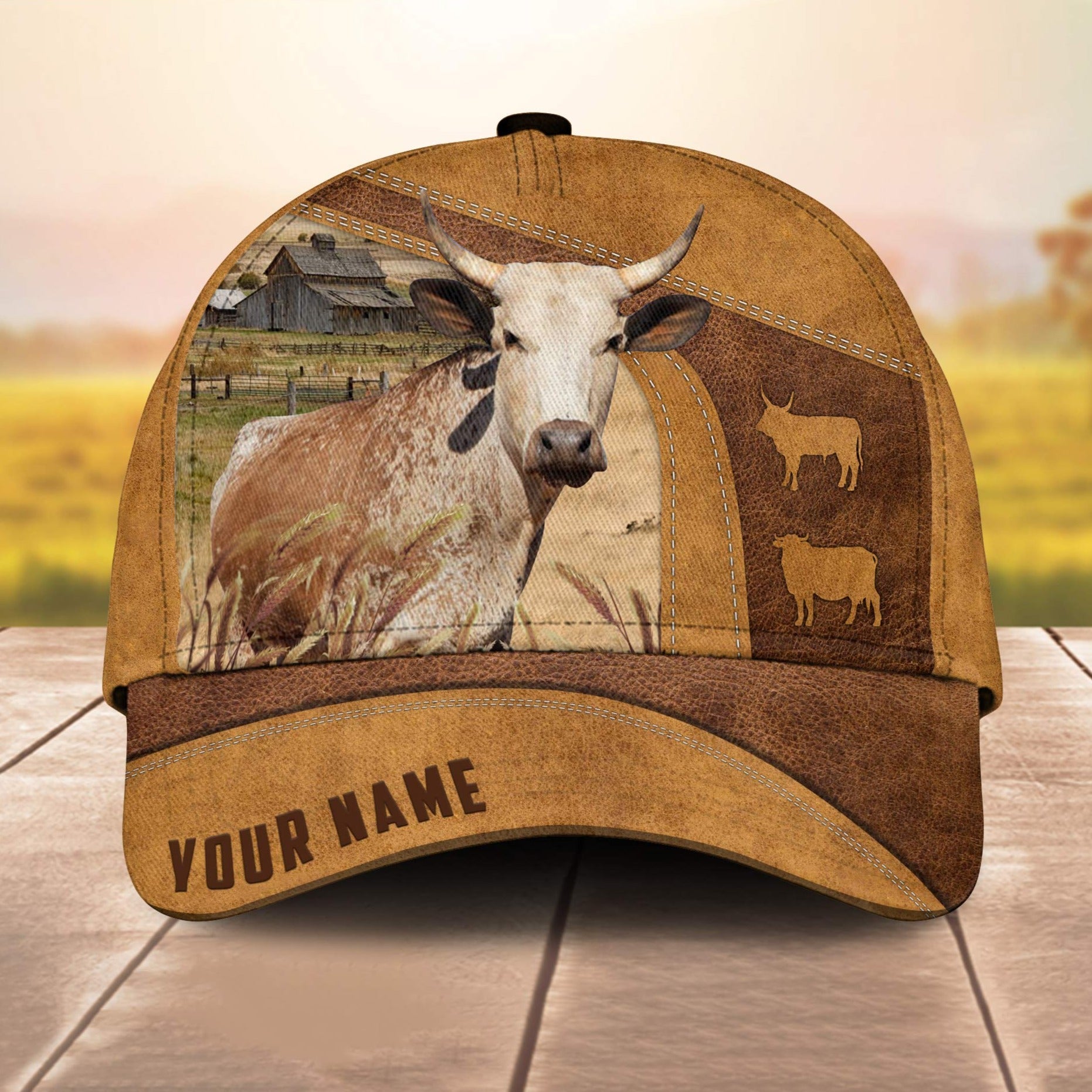 Custom Name Corriente Cale 3D Cap 3D All Over Print Baseball Cap, Cap For Farm Lovers, Animal Cap, Leather Pattern Cap Trucker Hats Custom Hats Gifts For Men & Women