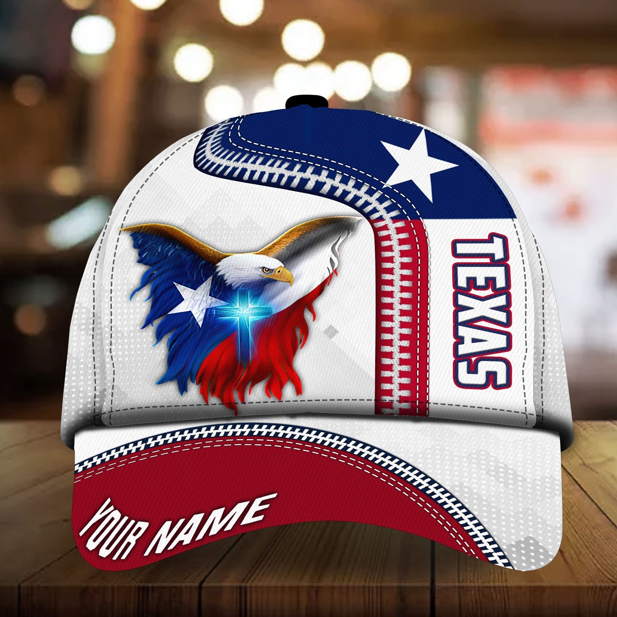 Custom Name Eagle Texas Patriot Classic Cap Trucker Hats Custom Hats Gifts For Men & Women