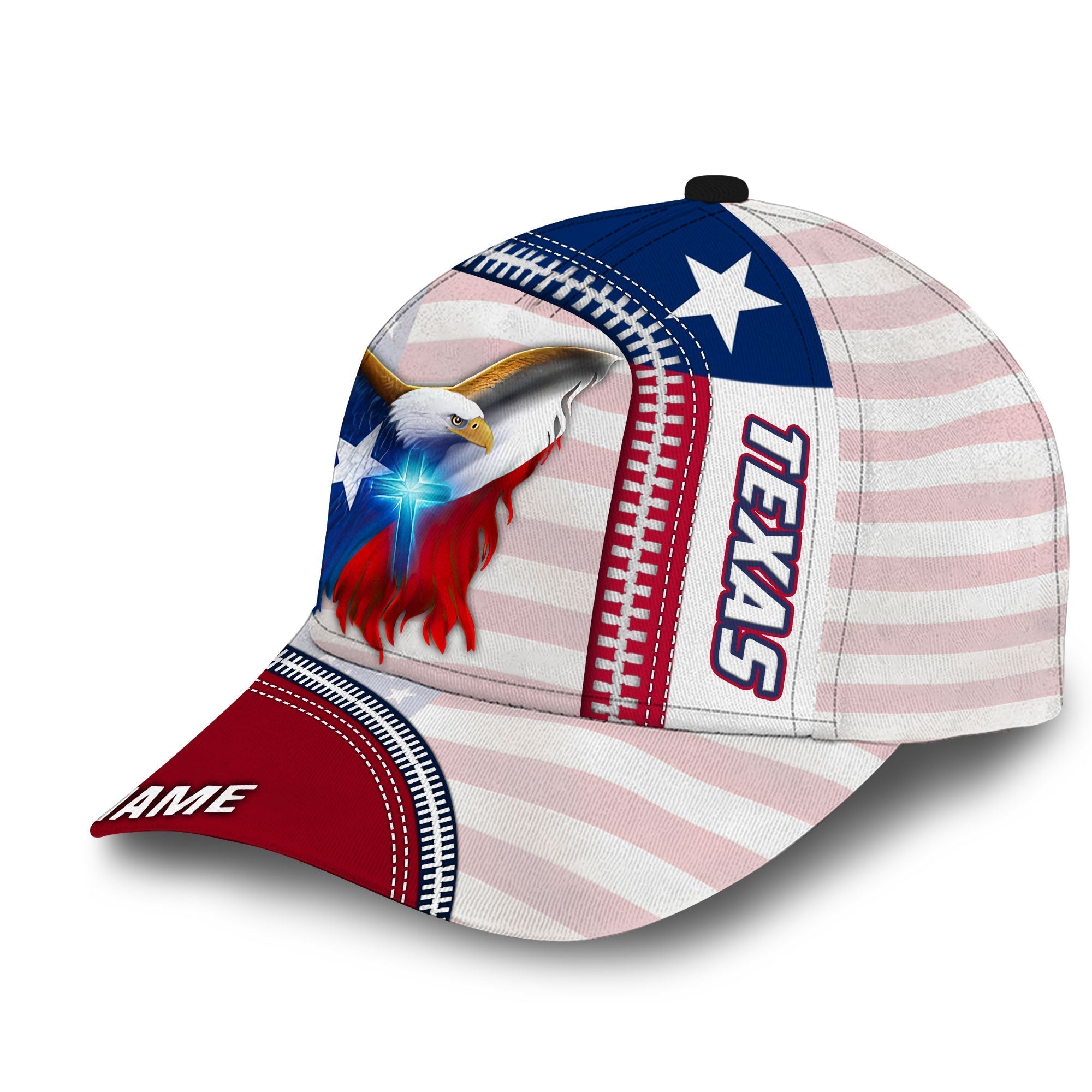 Custom Name Eagle Texas Patriot Classic Cap Trucker Hats Custom Hats Gifts For Men & Women