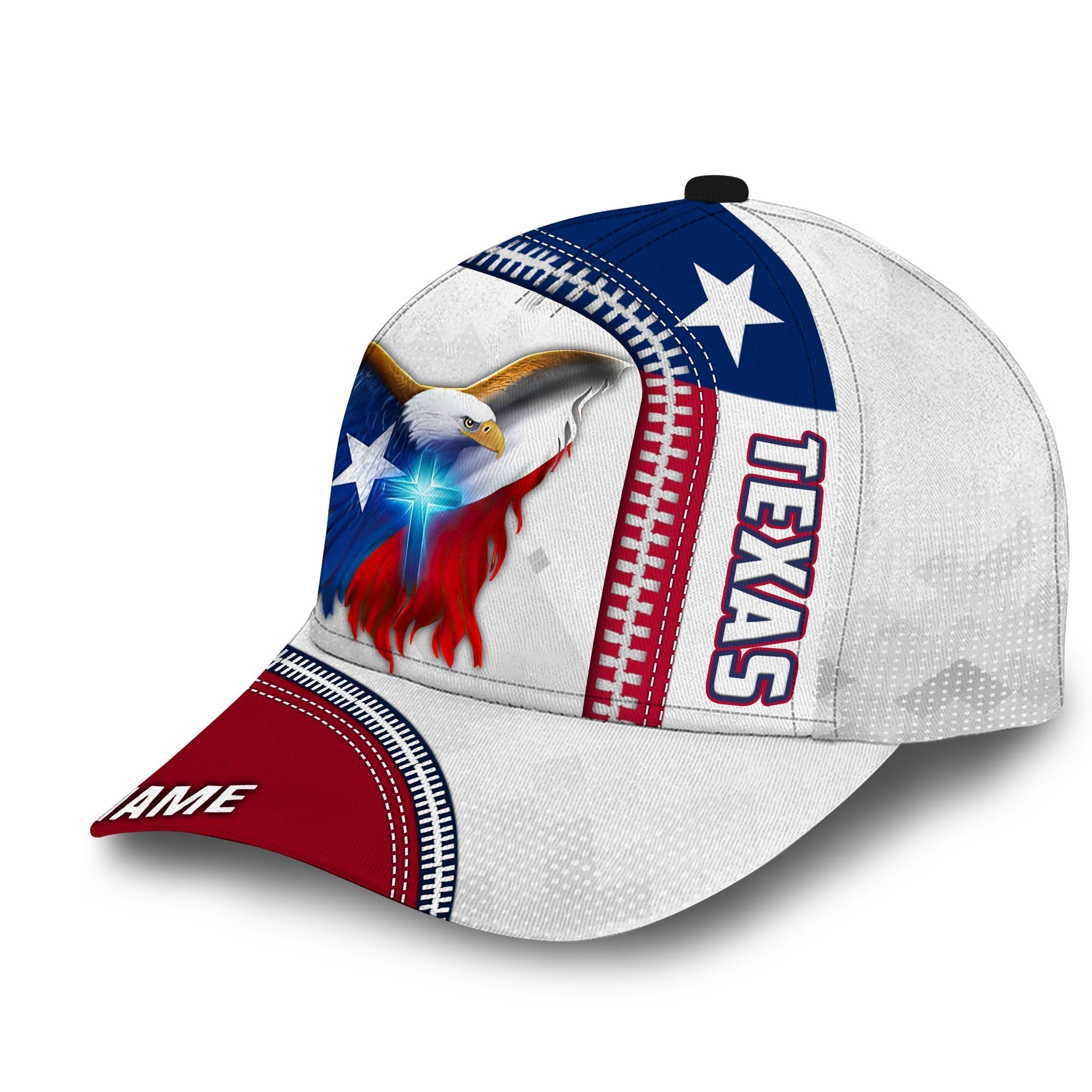 Custom Name Eagle Texas Patriot Classic Cap Trucker Hats Custom Hats Gifts For Men & Women