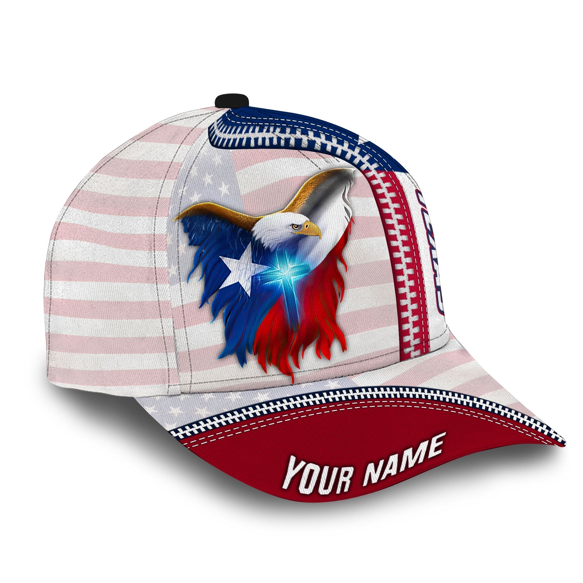 Custom Name Eagle Texas Patriot Classic Cap Trucker Hats Custom Hats Gifts For Men & Women