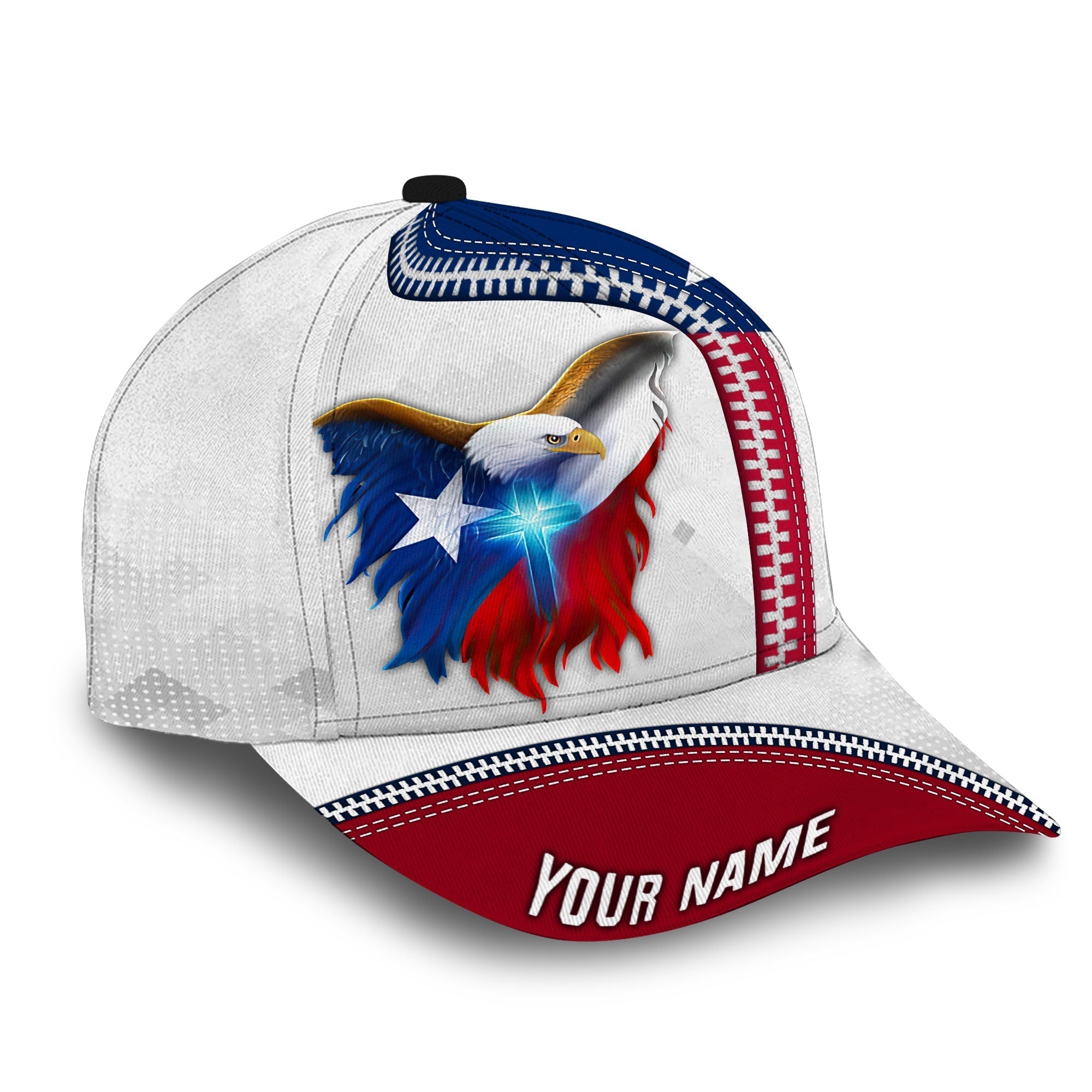 Custom Name Eagle Texas Patriot Classic Cap Trucker Hats Custom Hats Gifts For Men & Women