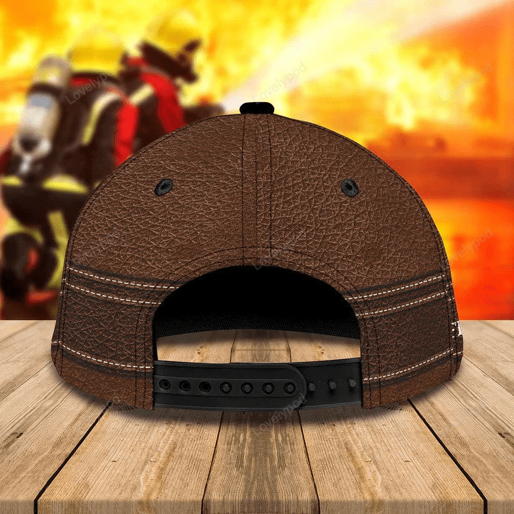 Custom Name Firefighter Cap, Jesus Cap, God is my savior Firefighter 3D Cap Trucker Hats Custom Hats Gifts For Men & Women