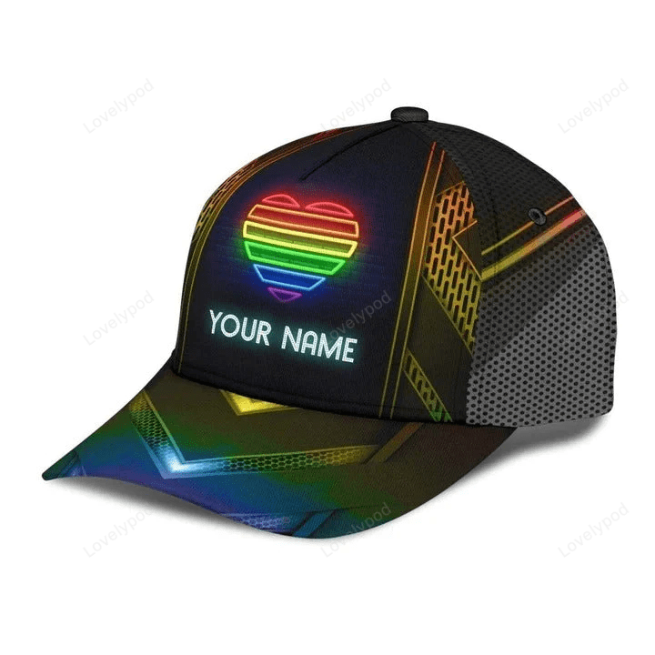 Custom Name Gay Baseball 3D Cap, Being Gay Is A Blessing Lgbt Printing Baseball Cap Hat Trucker Hats Custom Hats Gifts For Men & Women