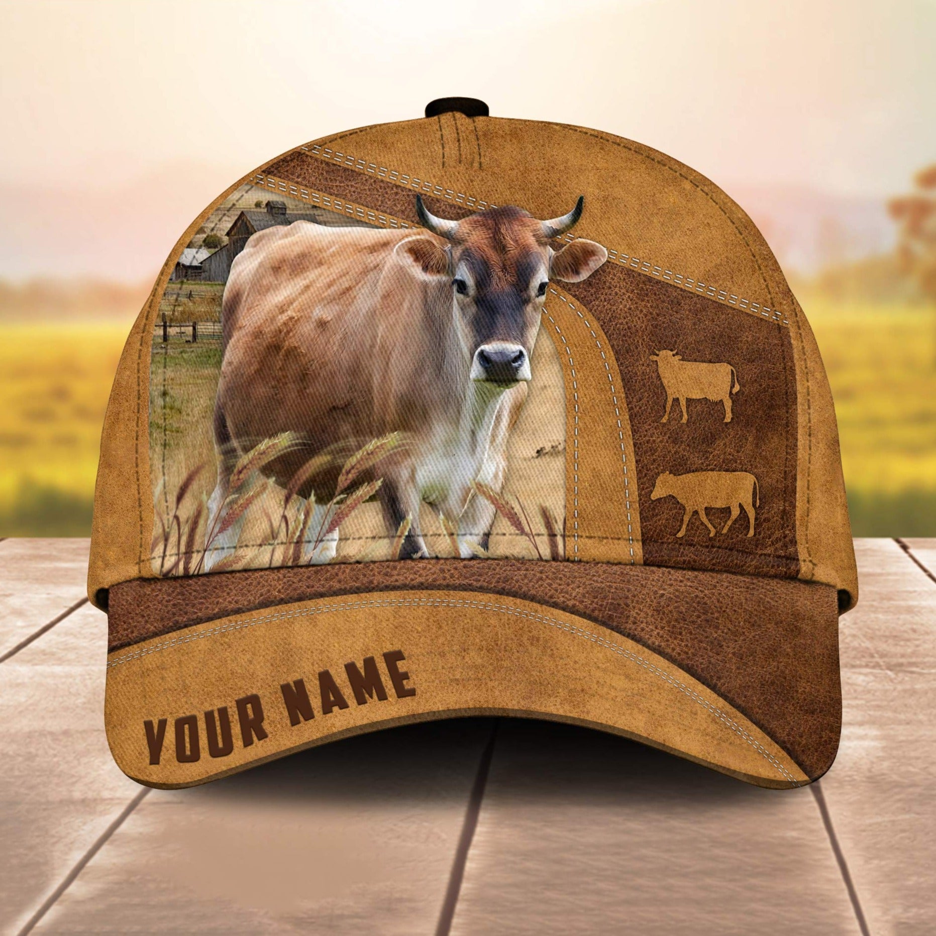 Custom Name Jersey Cale 3D Cap 3D All Over Print Baseball Cap, Cap For Farm Lovers, Animal Cap, Leather Pattern Cap Trucker Hats Custom Hats Gifts For Men & Women