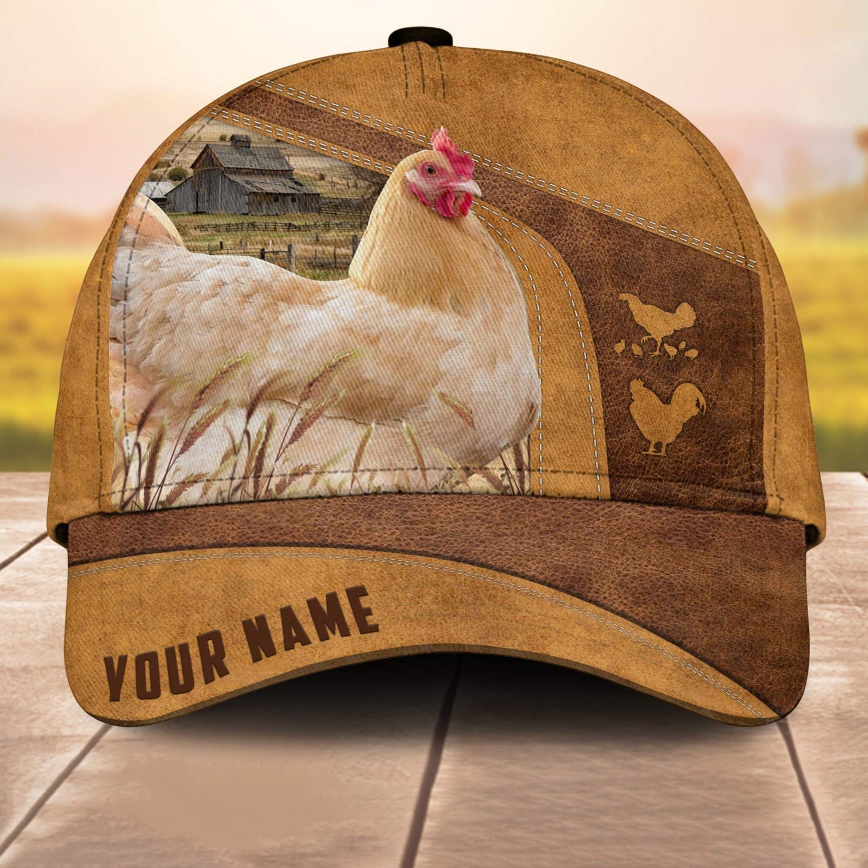 Custom Name Orpingtons Chicken 3D Cap Cp 3D All Over Print Baseball Cap, Cap For Farm Lovers, Animal Cap, Leather Pattern Cap Trucker Hats Custom Hats Gifts For Men & Women