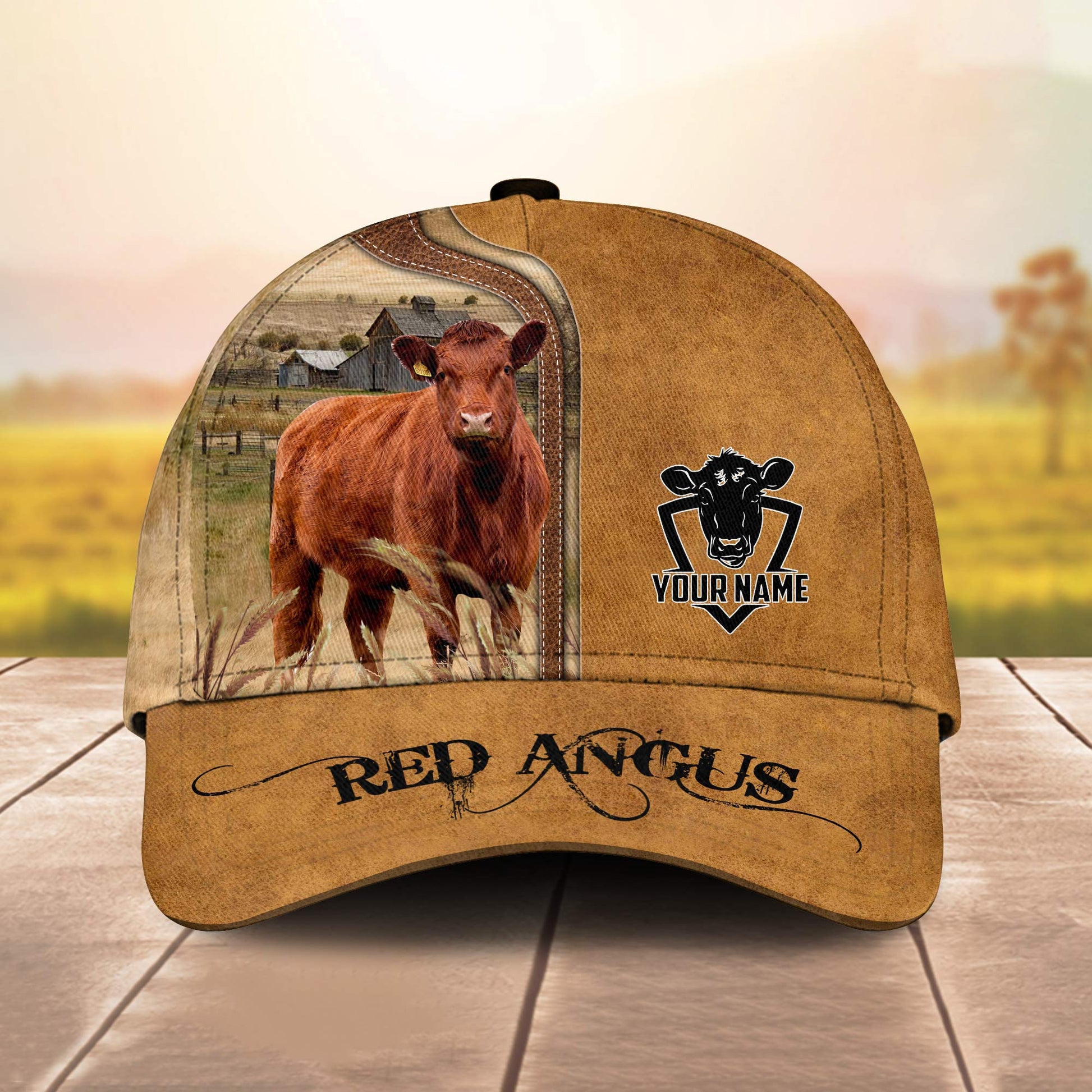 Custom Name Red Angus - Gift For Farmer - Personalized Classic Cap Trucker Hats Custom Hats Gifts For Men & Women