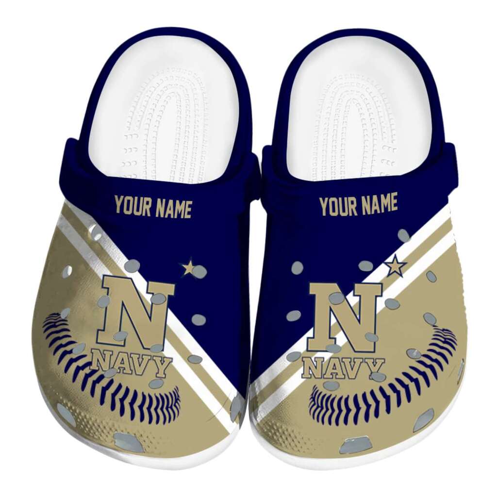 Custom Navy Midshipmen Baseball Motif ClogTVC1801790