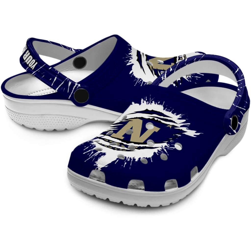 Custom Navy Midshipmen Splash Motif Background ClogTVC1801724 - Image 3
