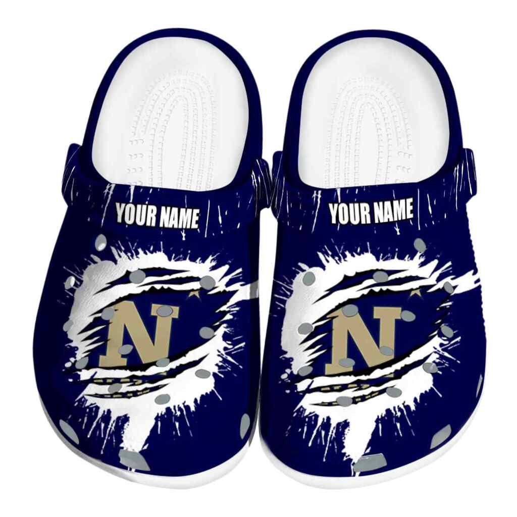 Custom Navy Midshipmen Splash Motif Background ClogTVC1801724