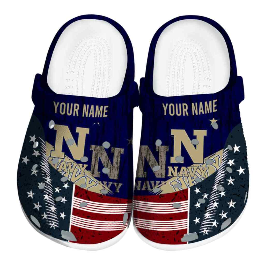 Custom Navy Midshipmen Star-Spangled Side Pattern ClogTVC1801724