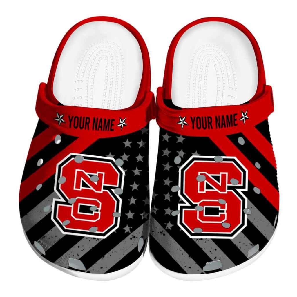 Custom NC State Wolfpack Star-Spangled Graphic ClogTVC180117