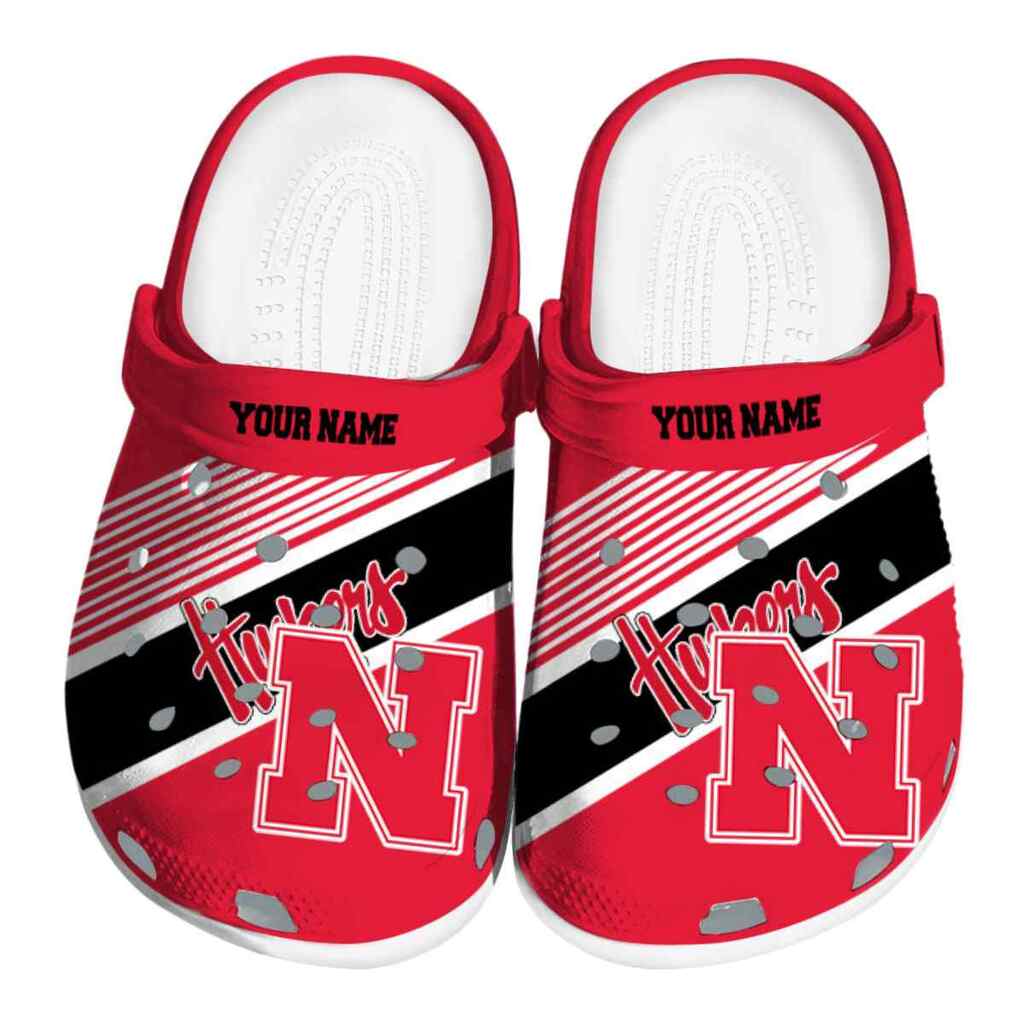 Custom Nebraska Cornhuskers Vibrant Dual-Tone ClogTVC1801177