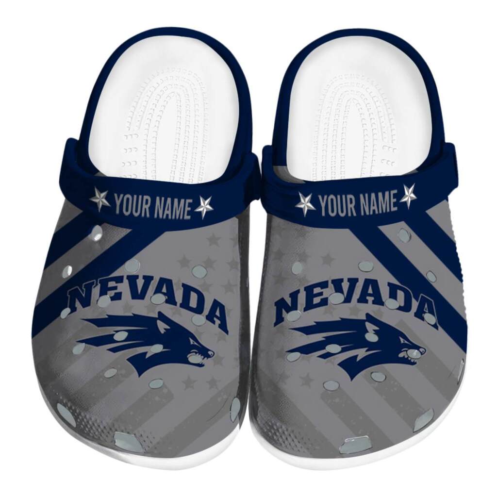 Custom Nevada Wolf Pack Star-Spangled Graphic ClogTVC1801817