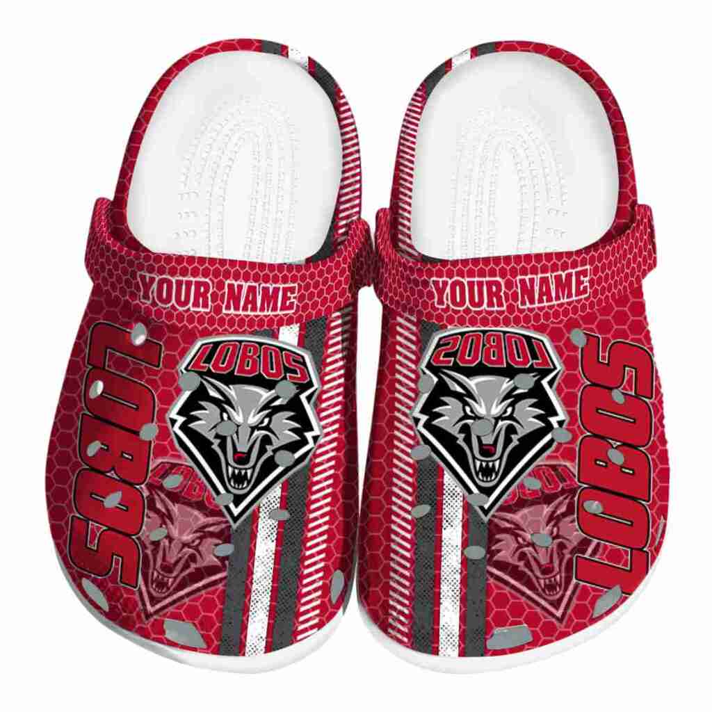 Custom New Mexico Lobos Contrasting Stripes ClogTVC1801724