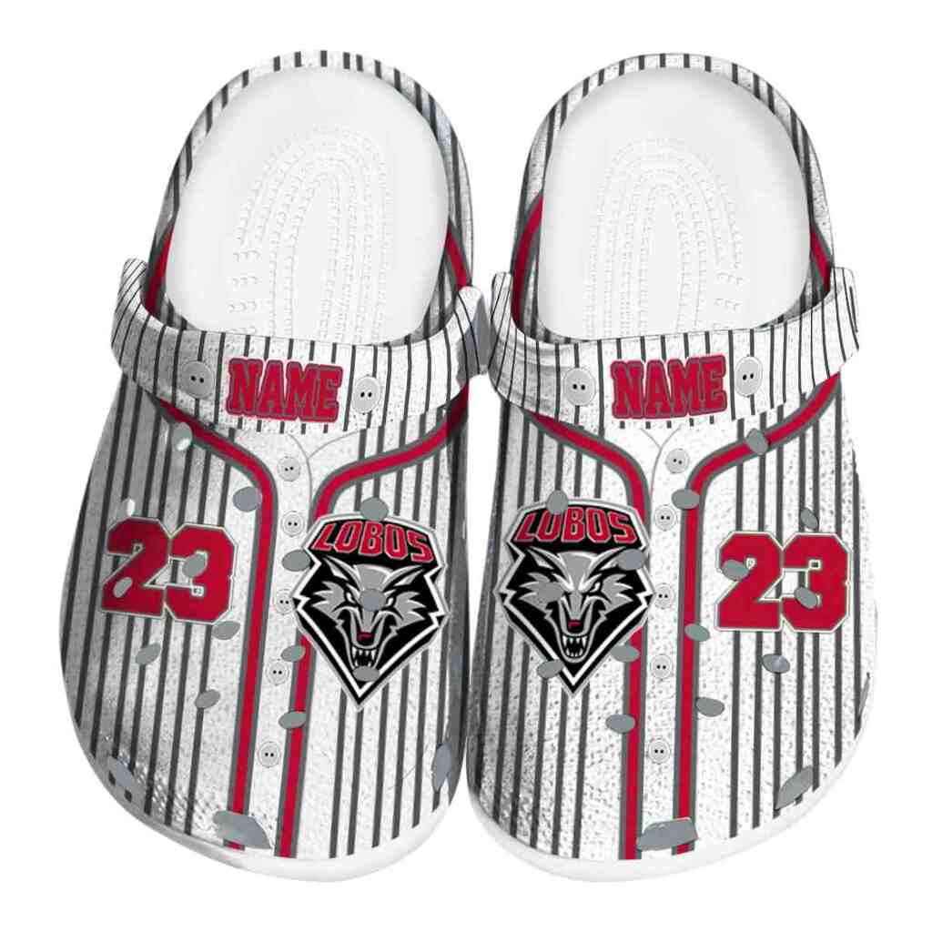 Custom New Mexico Lobos Pinstripe Pattern ClogTVC1801711