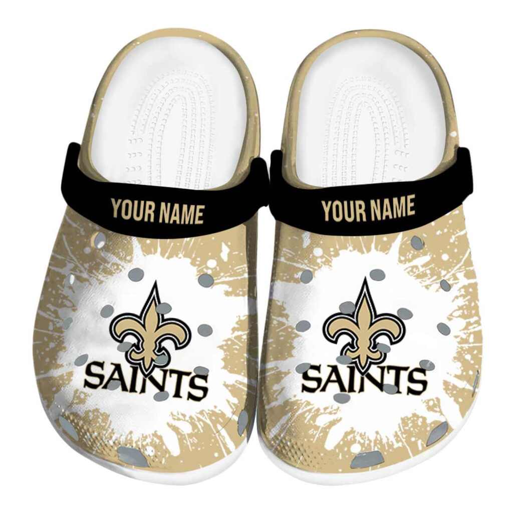 Custom New Orleans Saints Splash Art ClogTVC180146