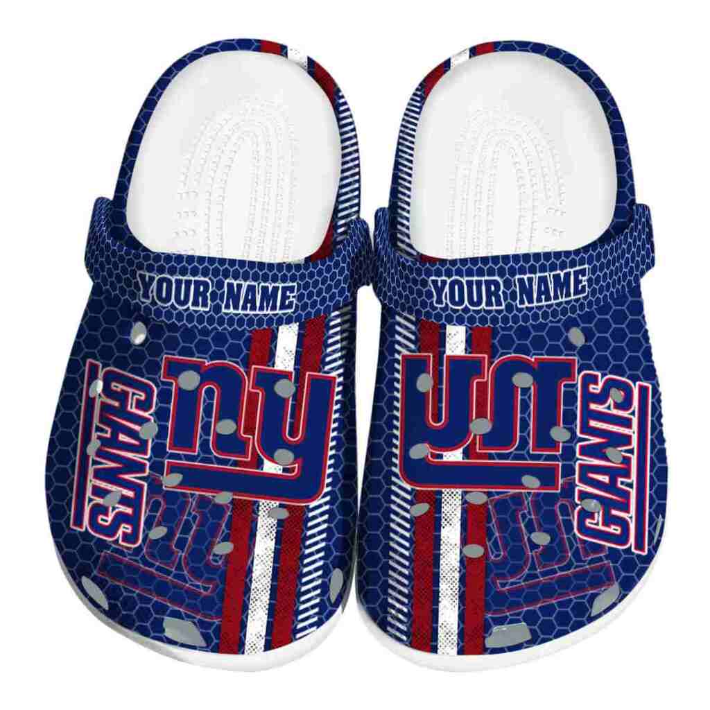 Custom New York Giants Contrasting Stripes ClogTVC180150