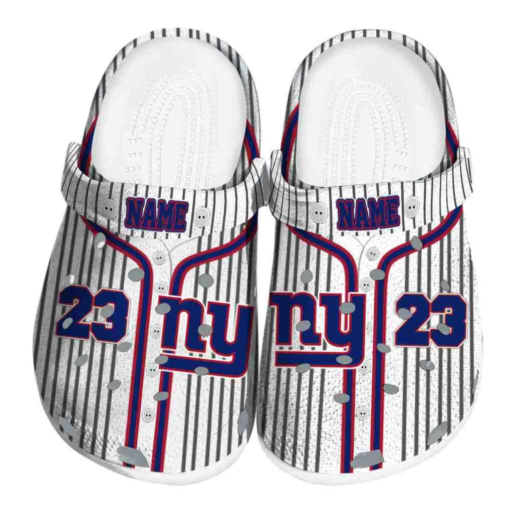 Custom New York Giants Pinstripe Pattern ClogTVC180149