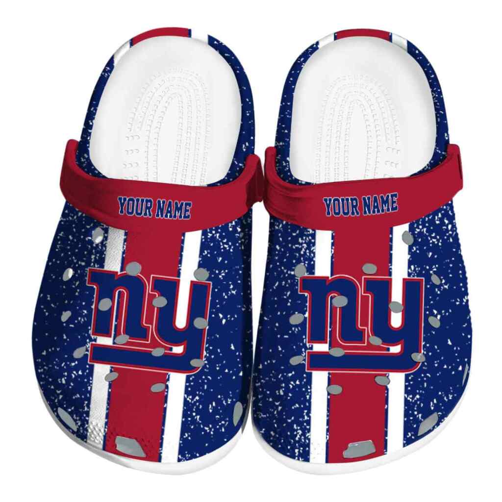 Custom New York Giants Vertical Stripes ClogTVC180149
