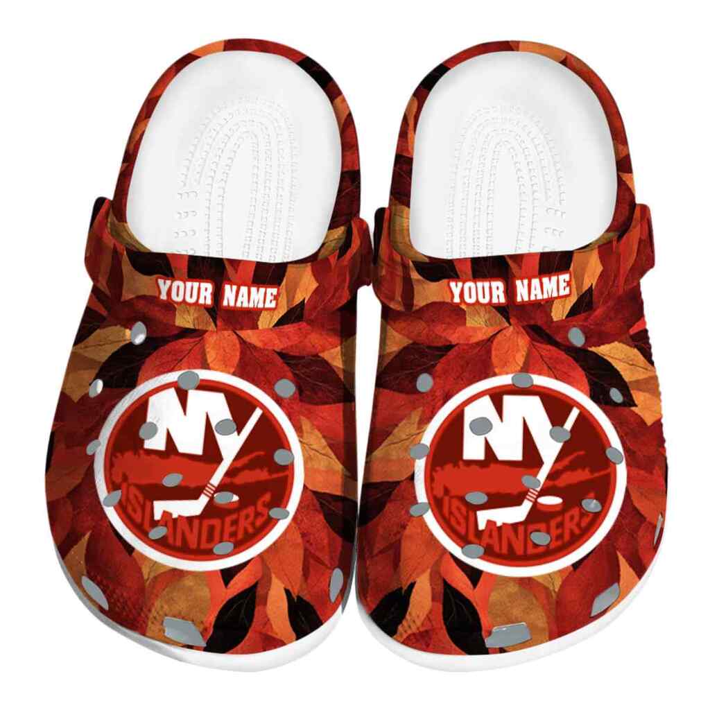 Custom New York Islanders Autumn Leaves ClogTVC1801886