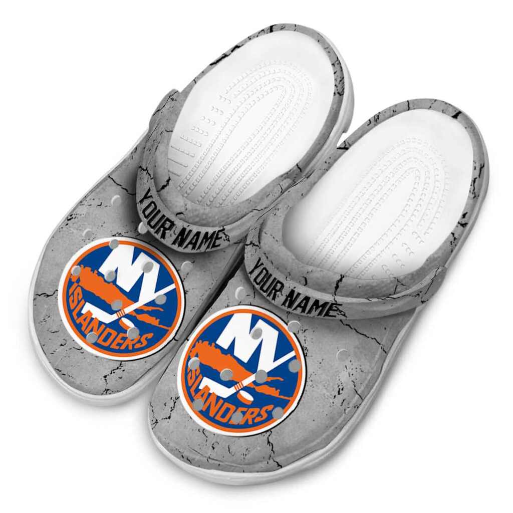 Custom New York Islanders Cracked Texture ClogTVC1801886 - Image 4