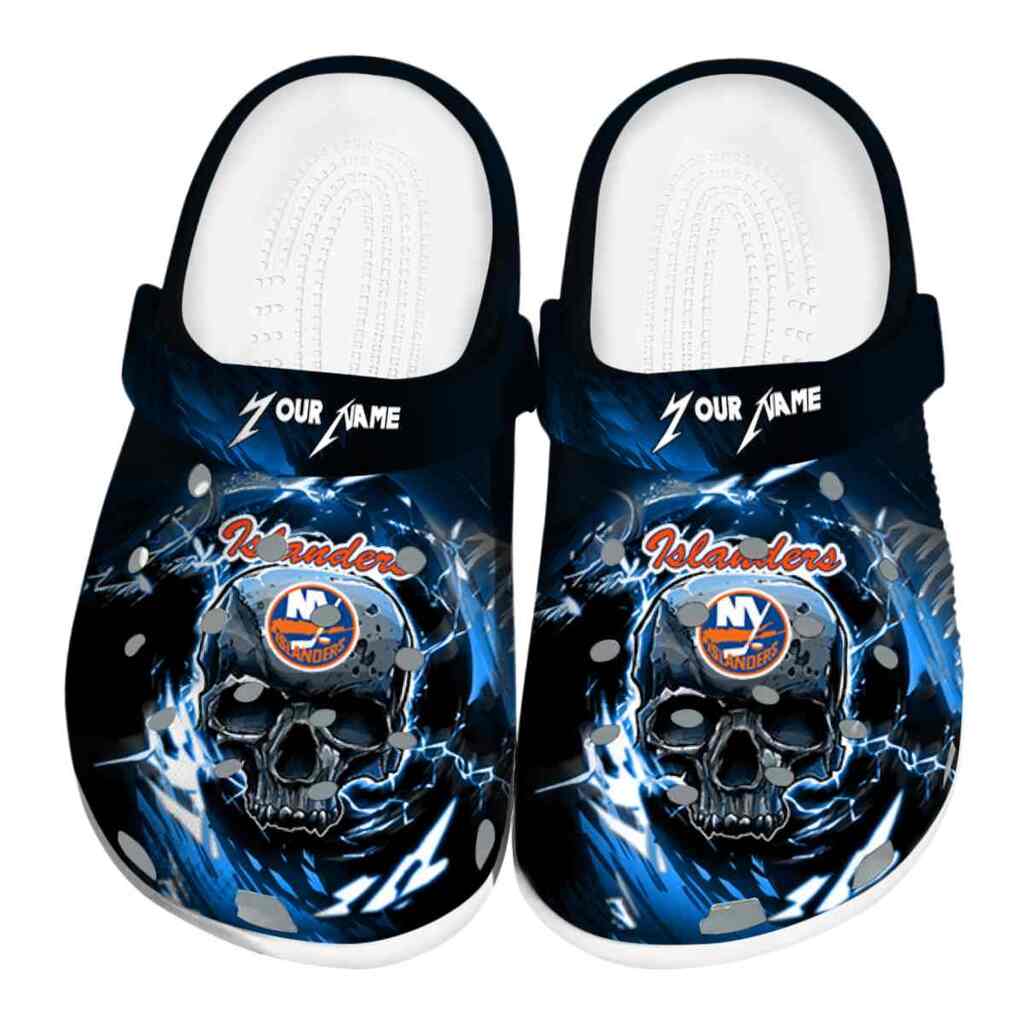 Custom New York Islanders Gothic Skull ClogTVC1801886