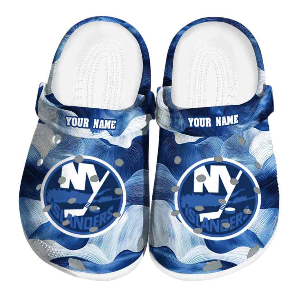 Custom New York Islanders Ocean Waves ClogTVC1801886