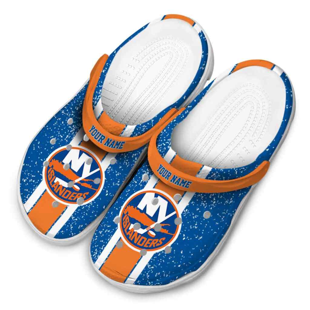 Custom New York Islanders Vertical Stripes ClogTVC1801885 - Image 4