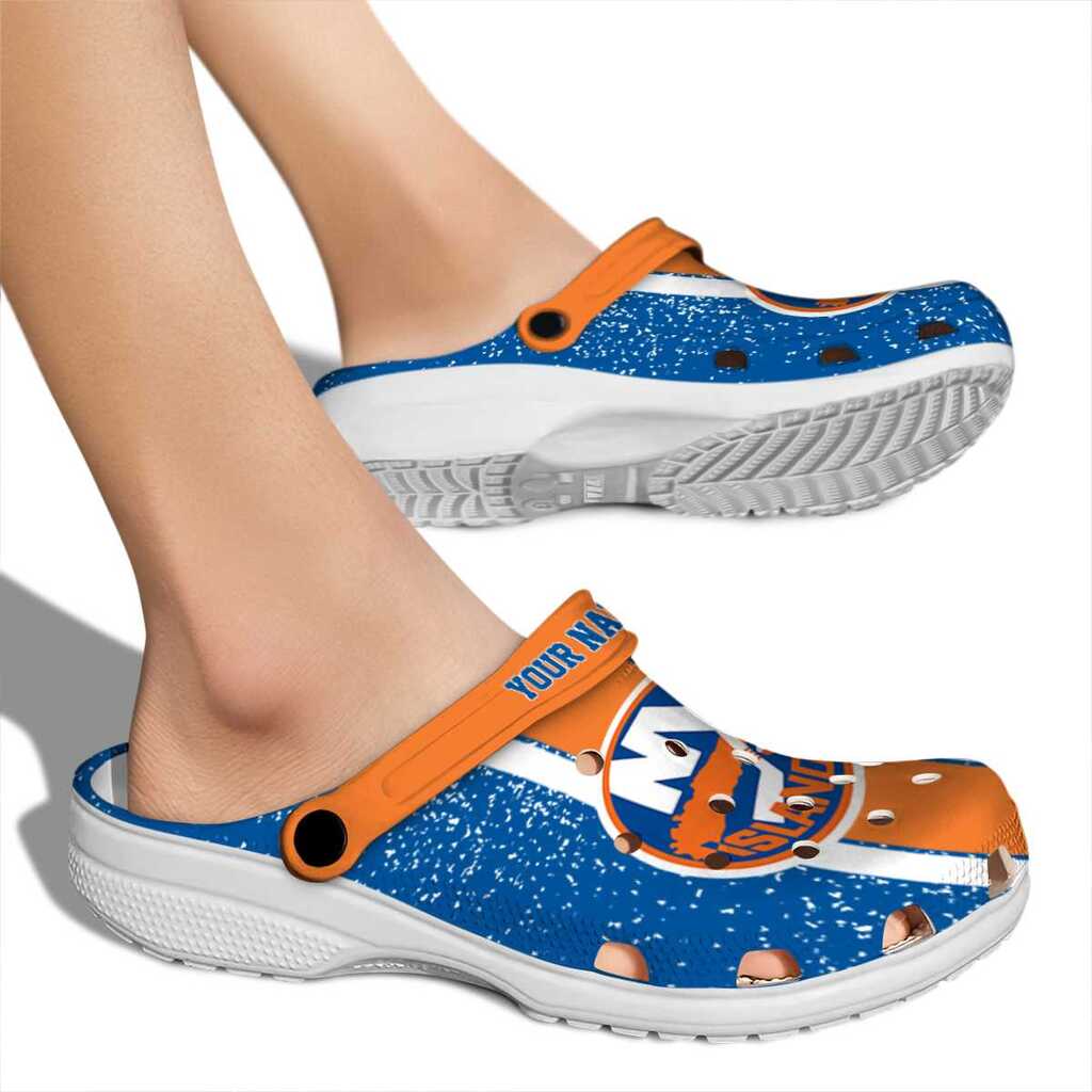 Custom New York Islanders Vertical Stripes ClogTVC1801885 - Image 2