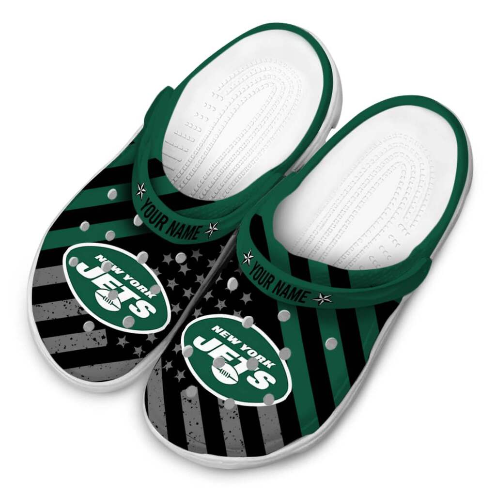 Custom New York Jets Star-Spangled Graphic ClogTVC180146 - Image 4