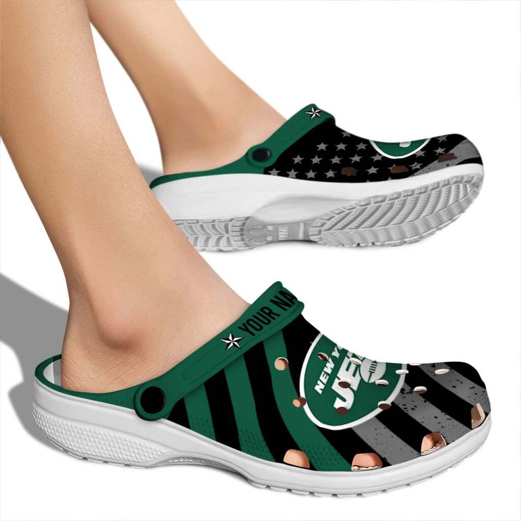 Custom New York Jets Star-Spangled Graphic ClogTVC180146 - Image 2