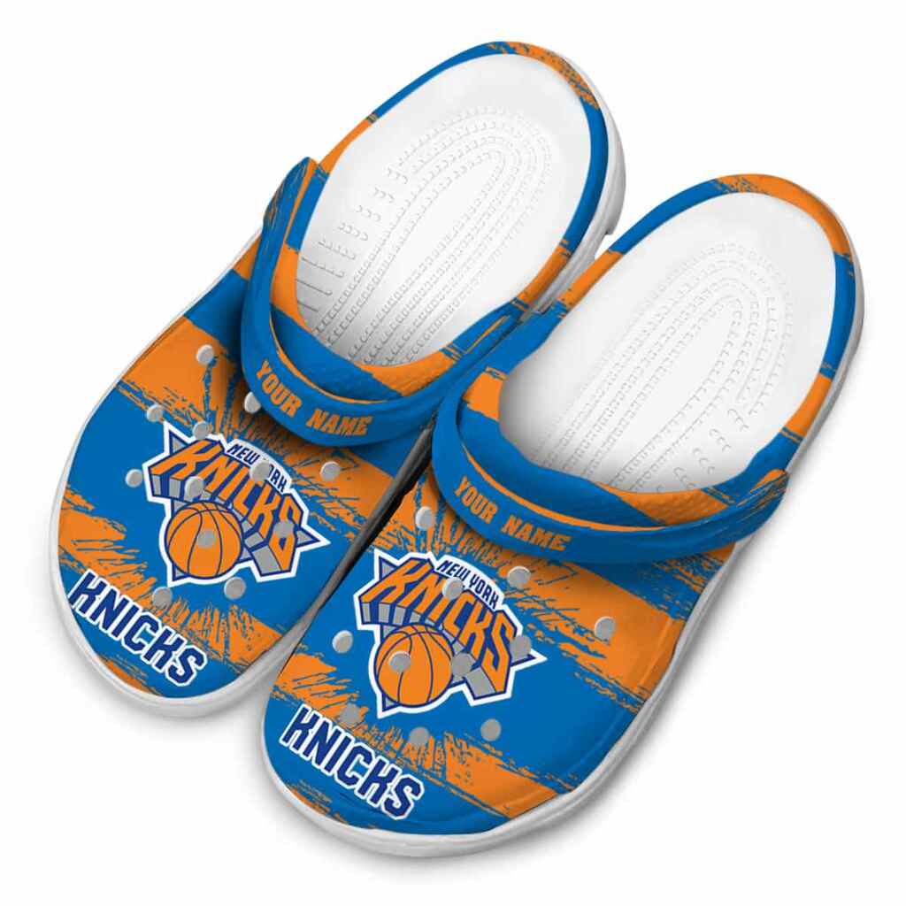 Custom New York Knicks Paint Splatter Graphics ClogTVC1801920 - Image 4