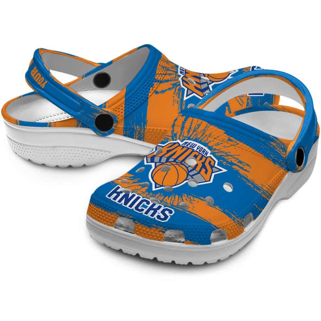 Custom New York Knicks Paint Splatter Graphics ClogTVC1801920 - Image 3