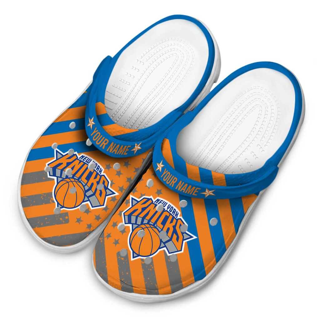 Custom New York Knicks Star-Spangled Graphic ClogTVC1801920 - Image 4