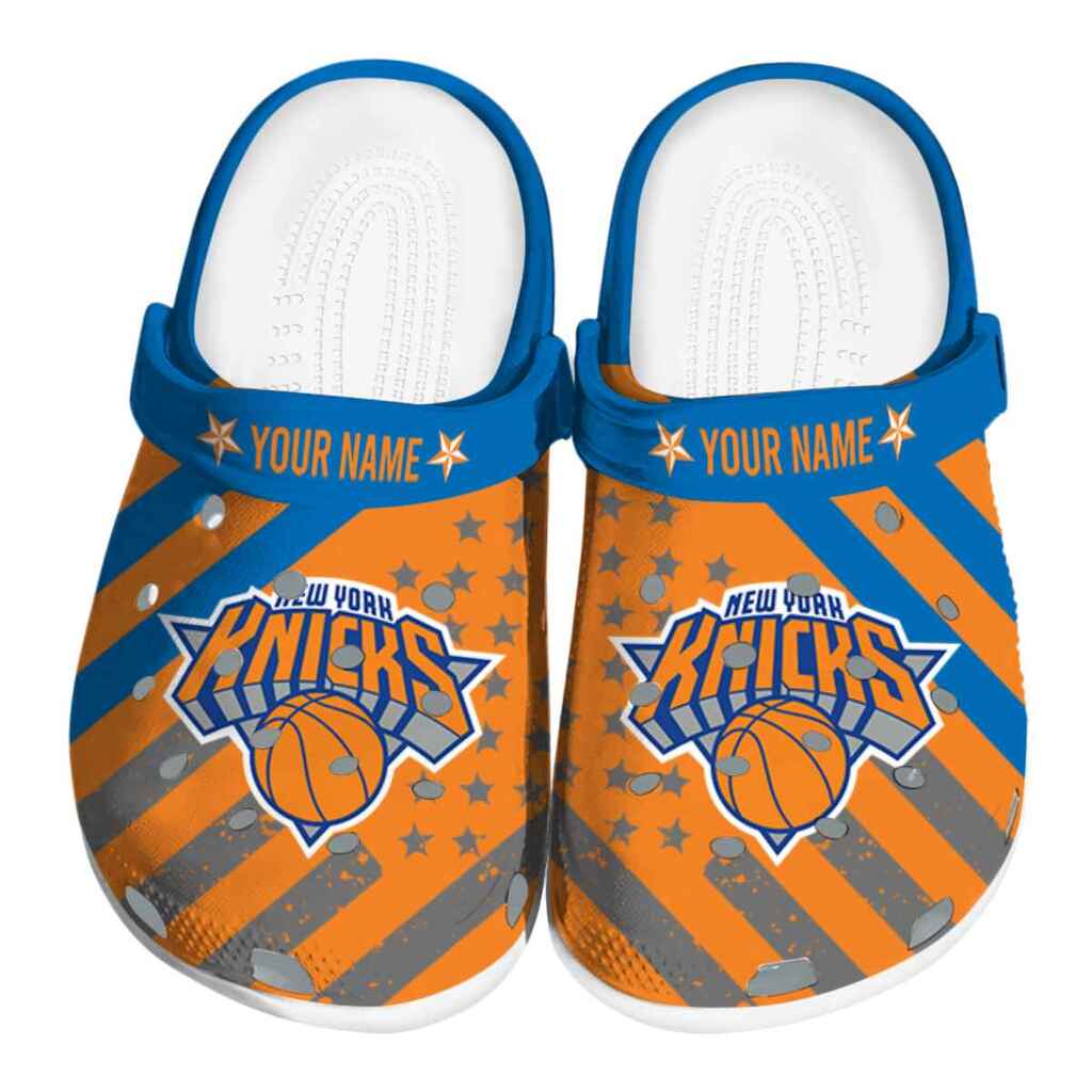Custom New York Knicks Star-Spangled Graphic ClogTVC1801920