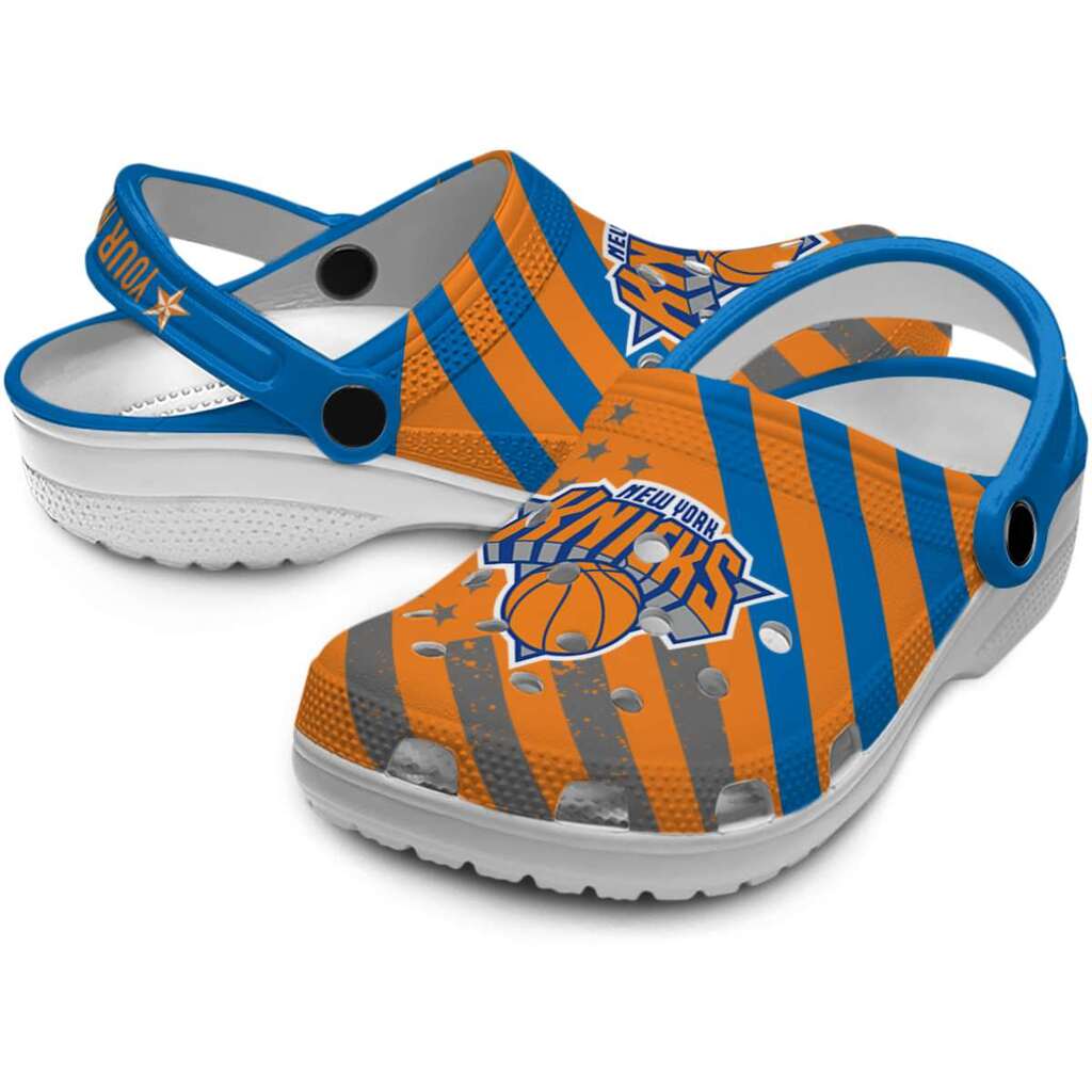 Custom New York Knicks Star-Spangled Graphic ClogTVC1801920 - Image 3