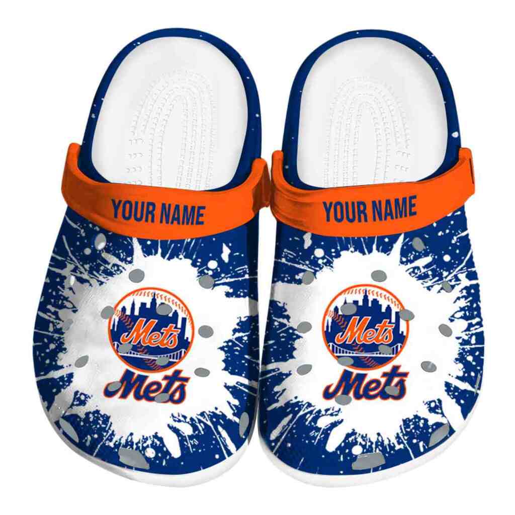 Custom New York Mets Splash Art ClogTVC180151