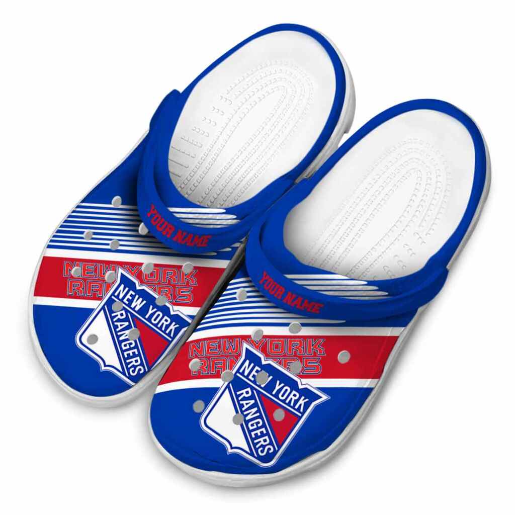 Custom New York Rangers Vibrant Dual-Tone ClogTVC1801885 - Image 4