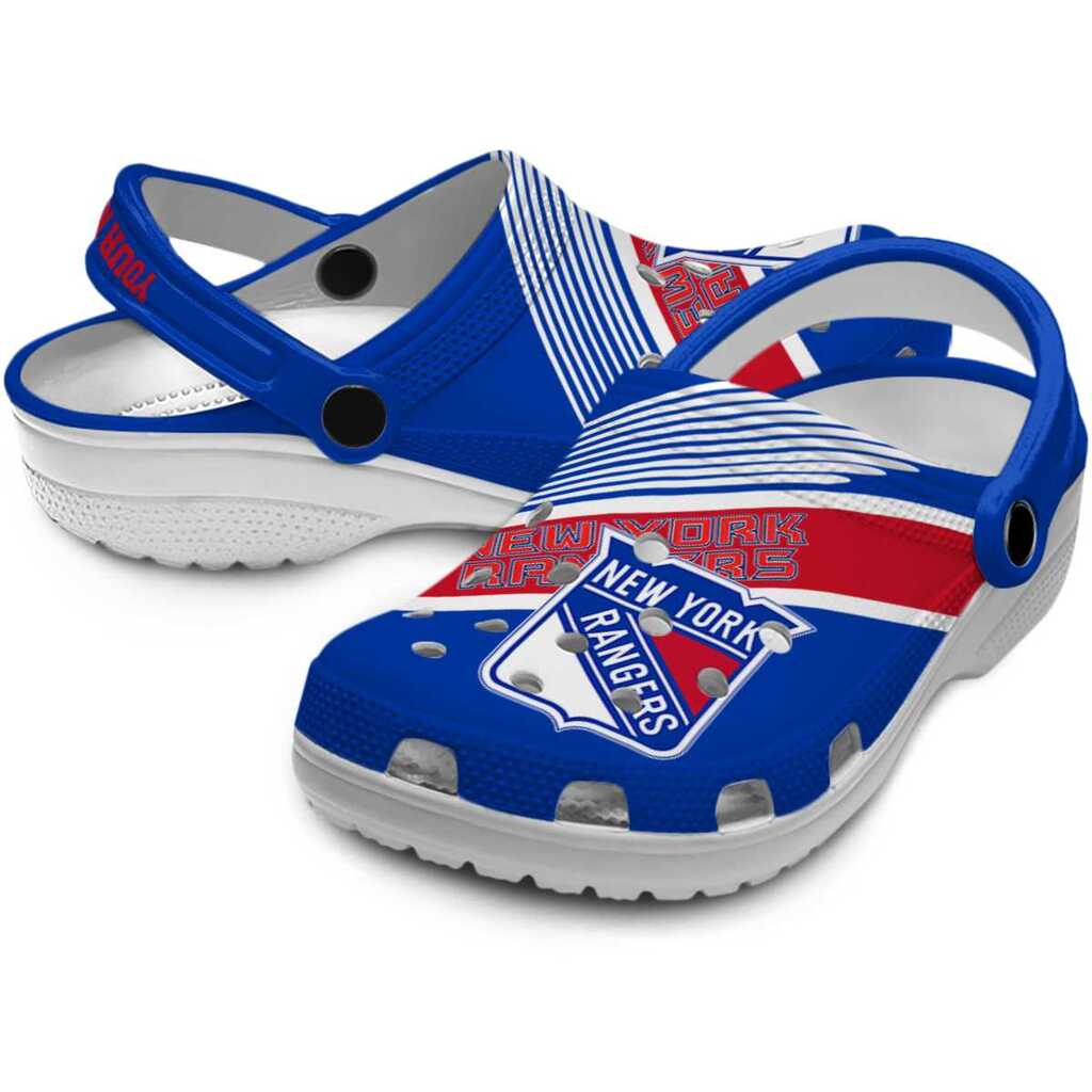 Custom New York Rangers Vibrant Dual-Tone ClogTVC1801885 - Image 3