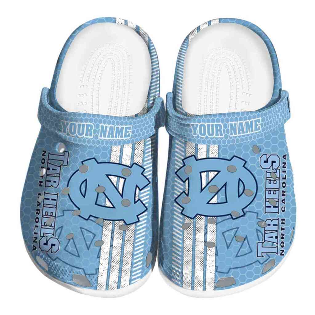 Custom North Carolina Tar Heels Contrasting Stripes ClogTVC180141