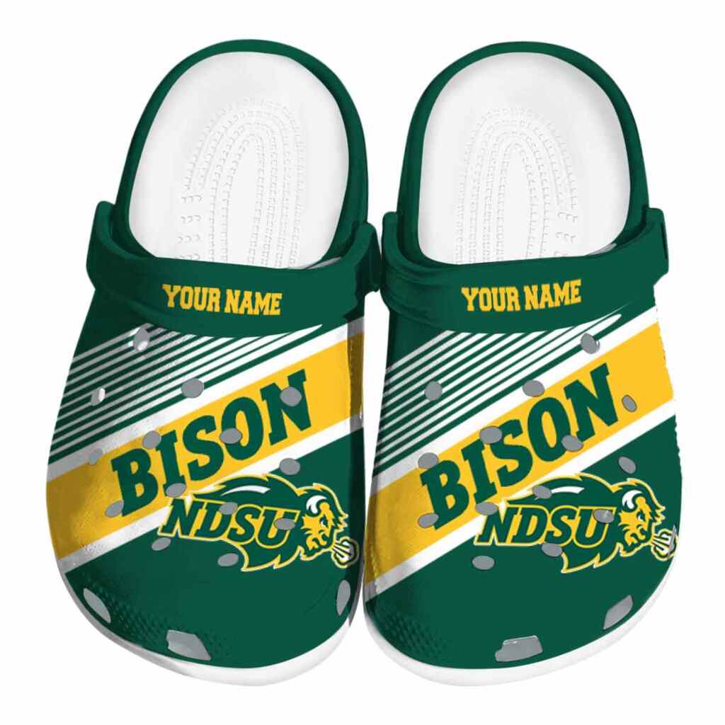 Custom North Dakota State Bison Vibrant Dual-Tone ClogTVC1801782