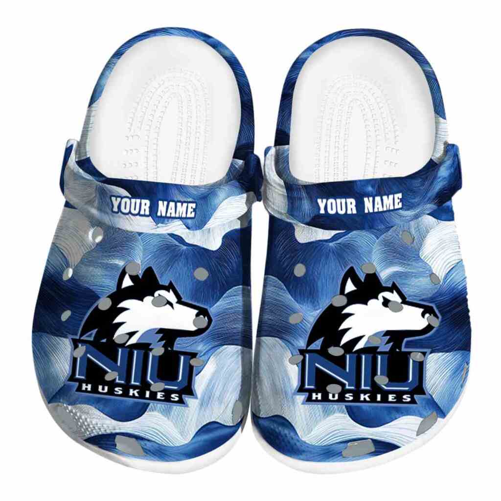 Custom Northern Illinois Huskies Ocean Waves ClogTVC1801697
