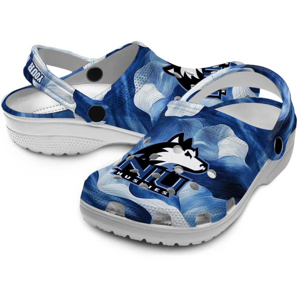 Custom Northern Illinois Huskies Ocean Waves ClogTVC1801697 - Image 3