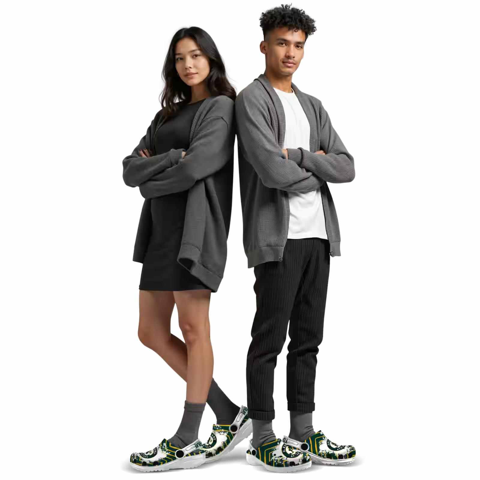 Custom Oakland Athletics Zigzag Paint Burst ClogTVC180143 - Image 7