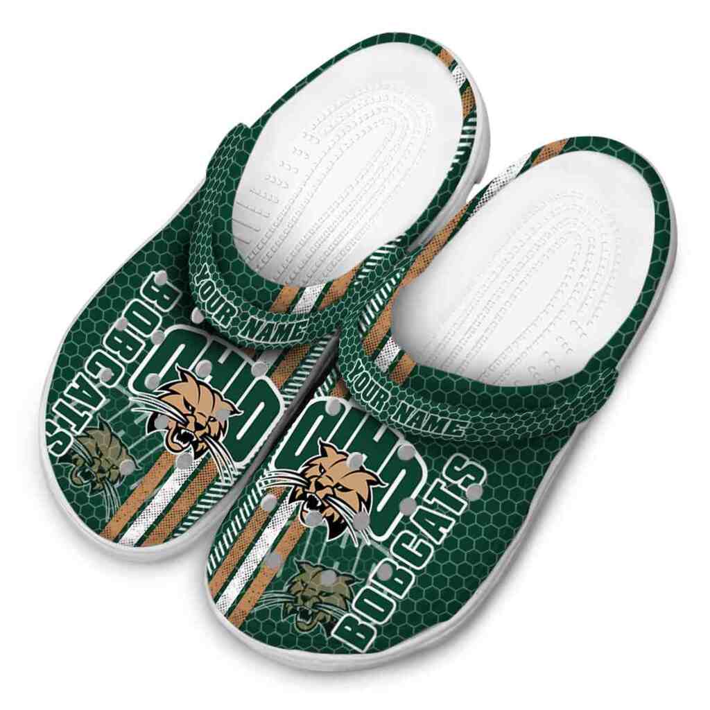 Custom Ohio Bobcats Contrasting Stripes ClogTVC1801727 - Image 4